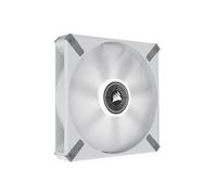 Corsair ML140 LED ELITE, 140mm PWM LED White Fan AirGuide Technology, Magnetic Levitation Bearing, Up to 1,600 RPM, Eight Vibrant LEDs, Low Noise, High Airflow Single Pack - White,CO-9050130-WW