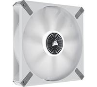Corsair ML140 LED ELITE, 140mm PWM LED White Fan (Corsair AirGuide Technology, Magnetic Levitation Bearing, Up to 1,600 RPM, Eight Vibrant LEDs, Low Noise, High Airflow) Single Pack - White,CO-9050130-WW