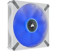Corsair ML140 LED ELITE, 140mm PWM LED White Fan (Corsair AirGuide Technology, Magnetic Levitation Bearing, Up to 1,600 RPM, Eight Vibrant LEDs, Low Noise, High Airflow) Single Pack - Blue,CO-9050131-WW