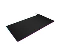 Corsair MM700 RGB Extended 3XL Cloth Gaming Mouse Pad - 1,220mm x 610mm (48” x 24”) - 360° RGB Lighting - Two USB Port Hub - Thick Rubber - Black