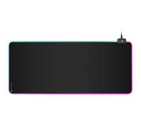 Corsair MM700 RGB Extended Cloth Gaming Mouse Pad - 930mm x 400mm - 360? RGB Lighting - Two USB Port Hub - Thick Rubber - Black