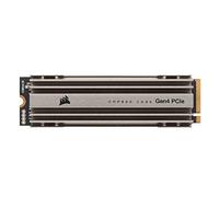 Corsair MP600 CORE 1TB M.2 NVMe PCIe x4 Gen4 SSD (Up to 4,700MB/sec Sequential Read & 1,950MB/sec Sequential Write Speeds, High-Speed Interface, 3D QLC NAND, Built-in Heatspreader) Aluminum