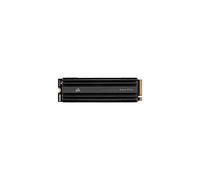 Corsair MP600 PRO 2TB M.2 NVMe PCIe x4 Gen4 SSD (Up to 7,000MB/sec Sequential Read & 6,550MB/sec Sequential Write Speeds, High-Speed Interface, 3D TLC NAND, Built-in Heatspreader) Black