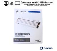 Corsair MP600 PRO LPX 1TB M.2 NVMe PCIe x4 Gen4 SSD - Optimized for PS5 (Up to 7,100MB/sec Sequential Read & 5,800MB/sec Sequential Write Speeds, Hig