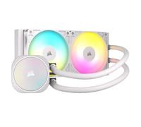 Corsair NAUTILUS 240 RS ARGB Liquid CPU Cooler - 240mm AIO - Low-Noise - Direct Motherboard Connection - Daisy-Chain - Intel LGA 1851/1700, AMD AM5/AM4 - 2x RS120 ARGB Fans Included - White