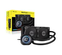 Corsair NAUTILUS 240 RS LCD AIO CPU Cooler, Black, 2.1" LCD Display, 2x 120mm RS