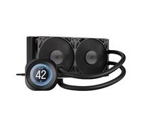 CORSAIR NAUTILUS 240 RS LCD Liquid CPU Cooler - 2.1" IPS LCD Screen, 240mm AIO, Low-Noise, Daisy-Chain, Intel LGA 1851/1700, AMD AM5/AM4 - 2x RS120 Fans Included - Black