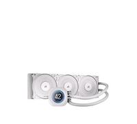CORSAIR NAUTILUS 360 RS LCD Liquid CPU Cooler - 2.1" IPS LCD Screen, 360mm AIO, Low-Noise, Daisy-Chain, Intel LGA 1851/1700, AMD AM5/AM4 - 3x RS120 Fans Included - White