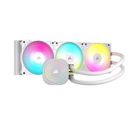 Corsair NAUTILUS 360 RS ARGB AIO CPU Cooler, White, 3x 120mm ARGB RS120, Copper