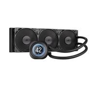 CORSAIR NAUTILUS 360 RS LCD Liquid CPU Cooler - 2.1" IPS LCD Screen, 360mm AIO, Low-Noise, Daisy-Chain, Intel LGA 1851/1700, AMD AM5/AM4 - 3x RS120 Fans Included - Black