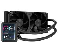 Corsair NAUTILUS II 240 RS LCD AIO Liquid CPU Cooler - Black | 3.5" IPS LCD Screen, RS II Unified Fans Included, AMD AM5/AM4, Intel LGA 1954/1851/1700, Daisy-Chain, PWM, Easy Installation