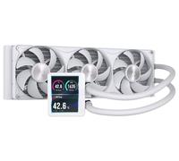 Corsair NAUTILUS II 360 RS LCD AIO Liquid CPU Cooler - White | 3.5" IPS LCD Screen, RS II Unified Fans Included, AMD AM5/AM4, Intel LGA 1954/1851/1700, Daisy-Chain, PWM, Easy Installation