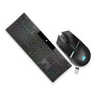 Corsair Peripheral Bundle - K100 RGB Air Wireless Mechanical Gaming Keyboard + Darkstar Wireless RGB MMO/MOBA Gaming Mouse