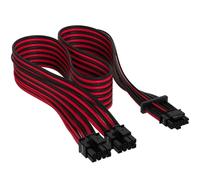 Corsair Premium Black/Red Individually Sleeved 16-Pin PCIe 5.0 PSU Cab