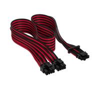 Corsair Premium Black/Red Individually Sleeved 16-Pin PCIe 5.0 PSU Cab