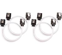 Corsair Premium Sleeved SATA Cable - SATA 6Gbps 30cm, White (Pack of 2)