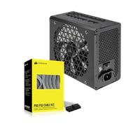 CORSAIR RM1200x Shift with Premium Sleeved Type-5 Pro Cables Kit - White