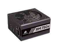 Corsair RMX Series, RM750x, 750 Watt, 80+ Gold Certified, Fully Modular Power Supply (Low Noise, Zero RPM Fan Mode, 105°C Capacitors, Fully Modular Cables, Compact Size) Black
