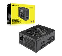 Corsair RM1000x SHIFT Fully Modular ATX Power Supply - 80 PLUS Gold - ATX 3.0 - PCIe 5.0 - Zero RPM - Modular Side Interface - Black