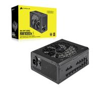 Corsair RM1000x SHIFT Fully Modular ATX Power Supply - 80 PLUS Gold - ATX 3.1 - PCIe 5.1 - Zero RPM - Modular Side Interface - Black