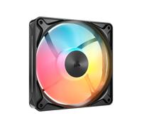 CORSAIR RS120 II ARGB 120mm Low-Noise Single Fan - Black | PWM, Daisy-Chain Connectivity, Magnetic Dome Bearings, Zero RPM