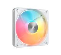 CORSAIR RS120 II ARGB 120mm Low-Noise Single Fan - White | PWM, Daisy-Chain Connectivity, Magnetic Dome Bearings, Zero RPM