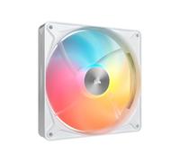 CORSAIR RS140 II ARGB 140mm Low-Noise Single Fan - White | PWM, Daisy-Chain Connectivity, Magnetic Dome Bearings, Zero RPM