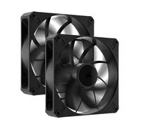 Corsair RS140 MAX 140mm PWM Thick Fans - High Static Pressure - Liquid Crystal Polymer Construction - Dual Pack - Black