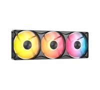 CORSAIR RS360 II ARGB 360mm Low-Noise Unified Triple Fans - Black | PWM, Daisy-Chain Connectivity, Magnetic Dome Bearings, Zero RPM