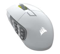 CORSAIR Scimitar Elite Wireless SE Gaming Mouse, White, Marksman S Sensor, Slips