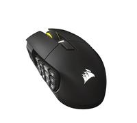 Corsair SCIMITAR ELITE WIRELESS SE MMO PC Gaming Mouse - 33,000 DPI, 16 Programmable Buttons, Key Slider, Elgato Virtual Stream Deck, 1,000Hz Polling, Up to 150-Hour Battery - Gunmetal