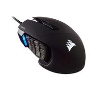 Corsair Scimitar Pro RGB Optical MMO Gaming Mouse (16,000 DPI Optical Sensor, 12 Programmable Side Buttons, 4-Zone RGB Multicolour Lighting, On-board Storage) - Black