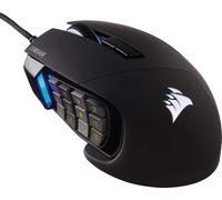 CORSAIR SCIMITAR RGB ELITE Wired MOBA/MMO Gaming Mouse - 18,000 DPI - 17 Program