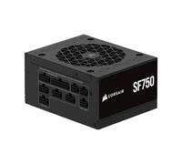 CORSAIR SF750 (2024) Fully Modular SFX Low Noise 80 Plus Platinum Power Supply - ATX 3.1 Compliant - PCIe 5.1 Ready - Small Form Factor - SFX-to-ATX Bracket Included - Black