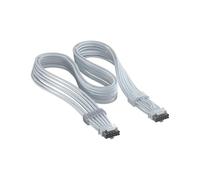 Corsair ThermalProtect PCIe 5.1 600W 12V-2x6 Cable - Built-in Over Temperature Protection (OTP), Compatible with PSU's with a 12V-2x6 Connection - White