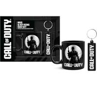 Corsair Toiletries Call of Duty Official Mug & Key Ring Duo Set, Black, Silicone Keyring and Ceramic Cup, Gaming Merchandise Gift Pack