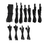 CORSAIR CP-8920222 Premium Individually Sleeved PSU Cables Pro Kit - Red, 2 Year Warranty, Black