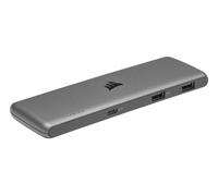 Corsair USB100 7-PORT USB-C/USB-A HUB USB Type-C 50000 Mbit/s Grey