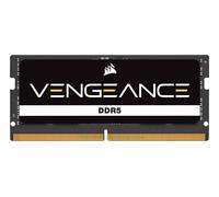 CORSAIR Vengeance SODIMM DDR5 RAM 24GB (1x24GB) 5200MHz CL44 Intel XMP iCUE Compatible Computer Memory - Black (CMSX24GX5M1A5200C44)