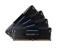 Corsair Vengeance LED 32 GB (4 x 8 GB) DDR4 3000 MHz C16 XMP 2.0 Enthusiast LED Illuminated Memory Kit - Black with Blue LED Lighting