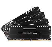 Corsair Vengeance LED 64 GB (4 x 16 GB) DDR4 3000 MHz C15 XMP 2.0 Enthusiast LED Illuminated Memory Kit - Black with White LED Lighting
