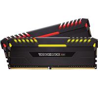 Corsair Vengeance RGB 16 GB (2 x 8 GB) DDR4 3200 MHz C16 XMP 2.0 Enthusiast RGB LED Illuminated Memory Kit - Black