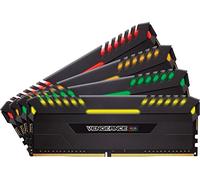 Corsair Vengeance RGB 32 GB (4 x 8 GB) DDR4 3466 MHz C16 XMP 2.0 Enthusiast RGB LED Illuminated Memory Kit - Black