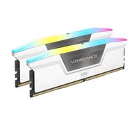 CORSAIR VENGEANCE RGB DDR5 RAM 32GB (2x16GB) 6400MHz C36-48-48-104 1.4V Intel Optimised Computer Memory (iCUE Compatible, Fast Performance, Intel® XMP 3.0 Profiles) White