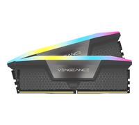 CORSAIR VENGEANCE RGB DDR5 32GB (2x16GB) DDR5 6000MHz CL36 AMD EXPO Intel XMP iCUE Compatible Computer Memory ? Gray (CMH32GX5M2E6000Z36)