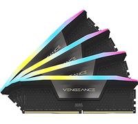 Corsair VENGEANCE RGB DDR5 64GB (4x16GB) Up to 6400MHz C32 Intel Optimised Desktop Memory (Dynamic Ten-Zone RGB Lighting, Onboard Voltage Regulation, Custom XMP 3.0 Profiles) Black