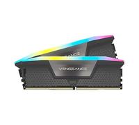 CORSAIR VENGEANCE RGB DDR5 Memory 64GB (32GB×2) up to 5600MHz compatible with AMD EXPO & Intel XMP compatible CL40 for Desktop PC Gray CMH64GX5M2D5600Z40