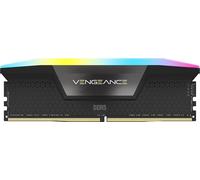 CORSAIR VENGEANCE RGB DDR5 RAM 16GB (1x16GB) 5200MHz CL40 Intel XMP iCUE Compatible Computer Memory - Black (CMH16GX5M1B5200C40)