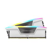 CORSAIR VENGEANCE RGB DDR5 RAM 32GB (2x16GB) Up to 6400MHz CL32 Intel XMP iCUE Compatible Computer Memory - White (CMH32GX5M2B6400C32W)