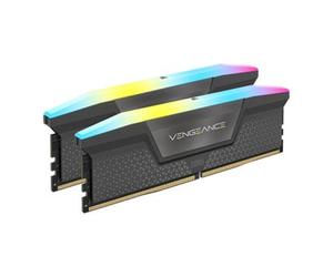 CORSAIR VENGEANCE RGB Grey 32GB 6400MHz DDR5 Memory Kit XMP/EXPO